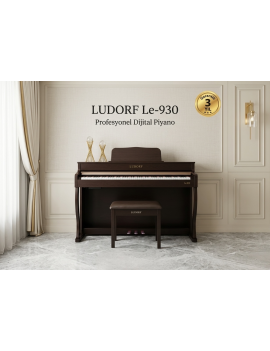 LUDORF Le930 Dijital Piyano  Ahşap Tabure HEDİYE