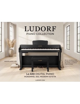 LUDORF Le630 Dijital Piyano  Ahşap Tabure HEDİYE